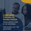 Data da prova do concurso da Câmara de Barra Mansa é adiada