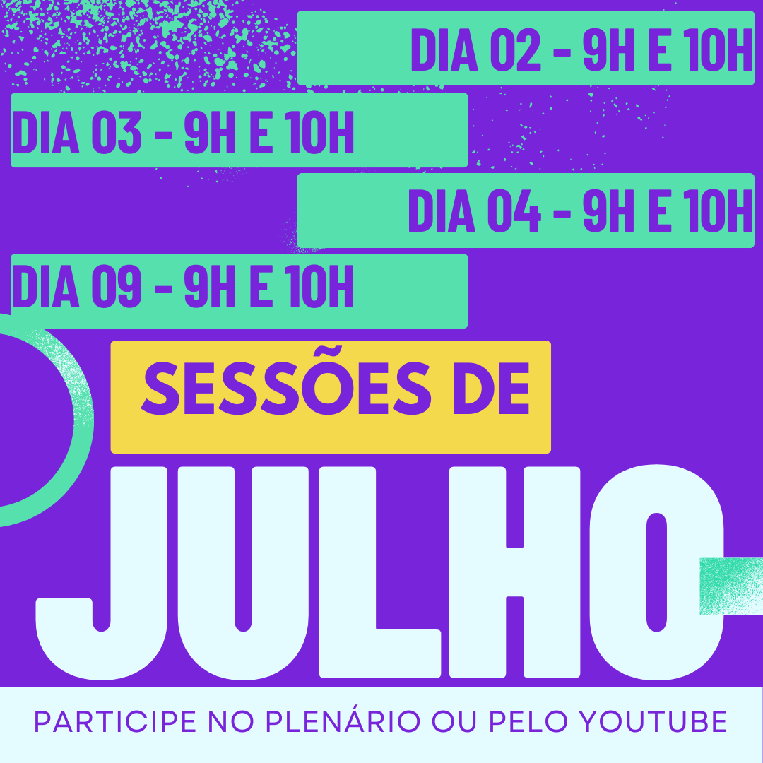 Sessões de julho